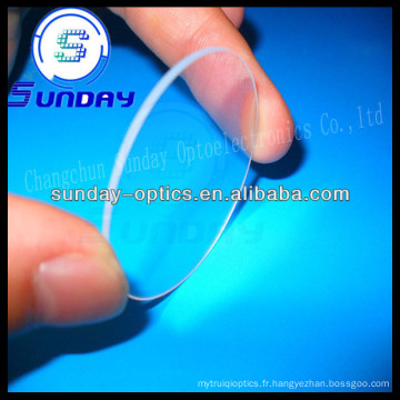Vitre ronde en verre saphir de 25,4 mm